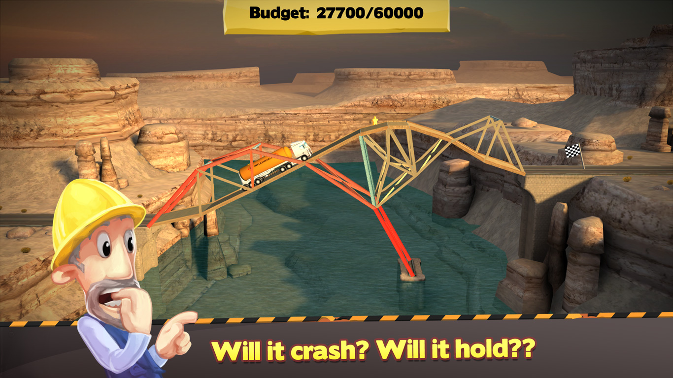 bridge construction game